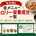 なか卯の全メニューカロリー・栄養成分一覧｜検索＆セット計算機能付き