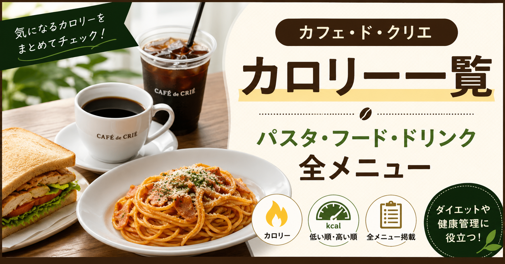 カフェド クリエ カロリー
