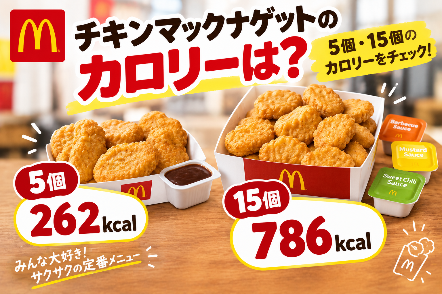 マック ナゲット カロリー