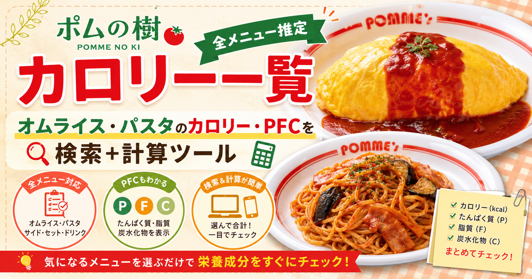 ポム の 樹 カロリー
