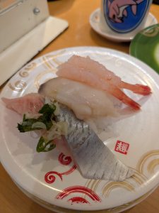 北の旨いもん三種盛り(地物にしん、生南蛮えび、生ほっき)